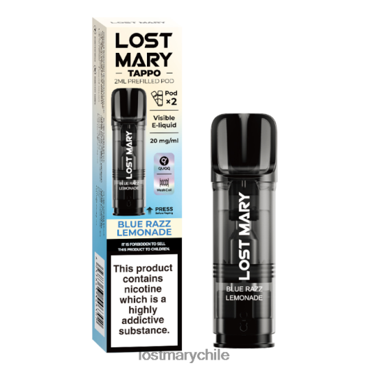 vainas precargadas de miss mary tappo - 20 mg - paquete de 2 limonada azul razz - LOST MARY vape 4RXB0R181