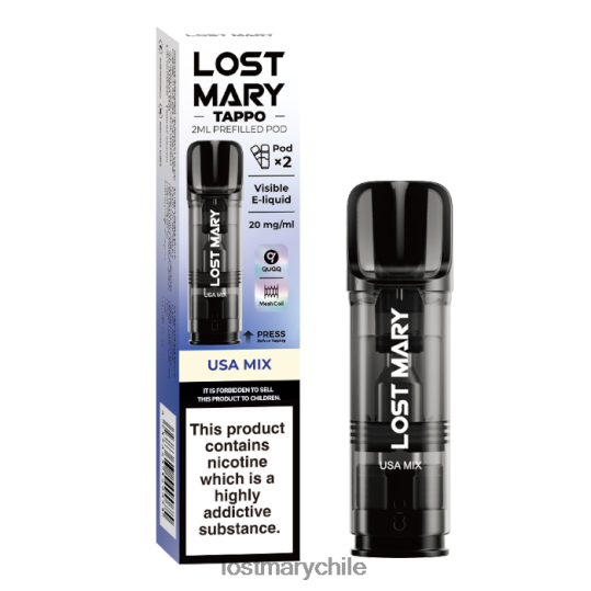 vainas precargadas de miss mary tappo - 20 mg - paquete de 2 mezcla de estados unidos - LOST MARY vape flavors 4RXB0R184