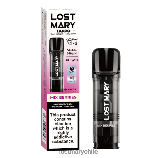 vainas precargadas de miss mary tappo - 20 mg - paquete de 2 mezclar bayas - LOST MARY vape price 4RXB0R183